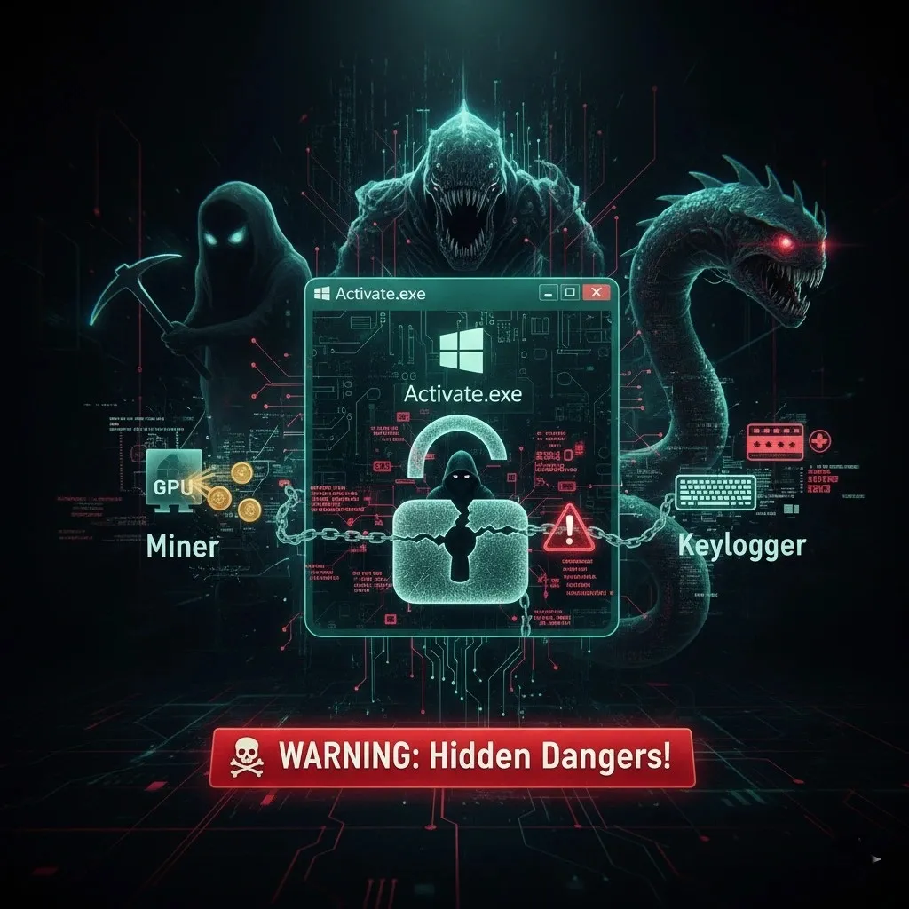 خطرات امنیتی استفاده از فعال‌ساز (Activator) ویندوز و نفوذ باج‌افزارها به سیستم