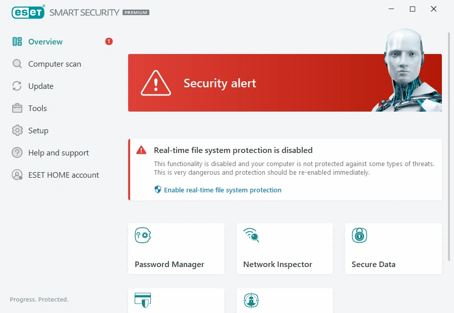 لایسنس اورجینال ESET Smart Security Premium پیدا کردن ویروس توسط نرم افزار آنتی ویروس ESET Smart Security Premium
