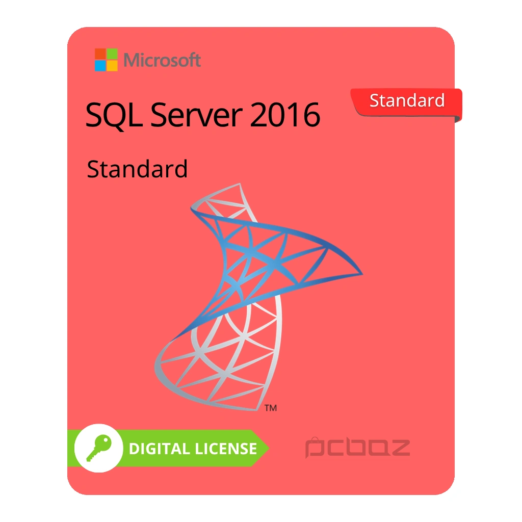Microsoft SQL Server Standard 2016 لایسنس مایکروسافت اس کیو ال سرور استاندارد 2016