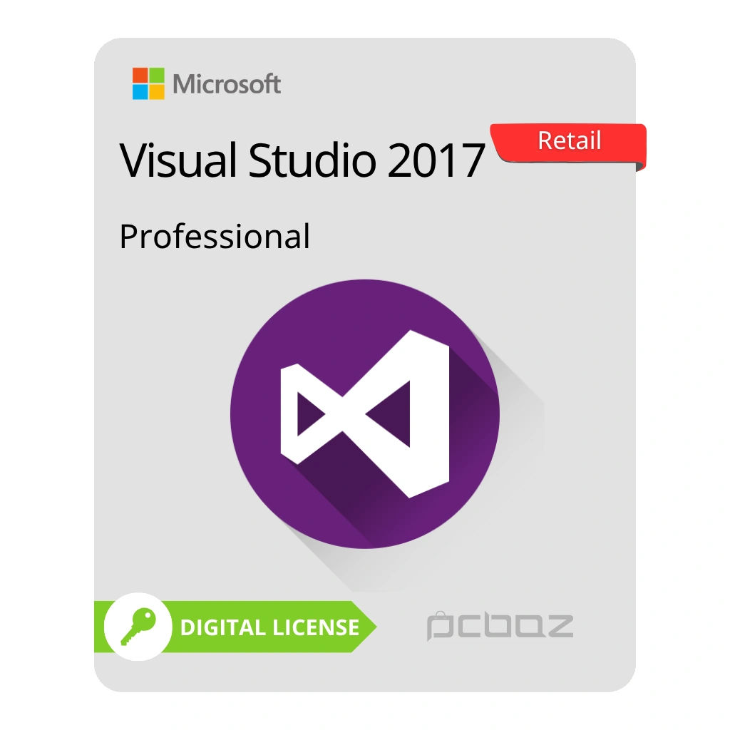 Microsoft Visual Studio Pro 2017 – Retail خرید لایسنس ویژوال استودیو پرو 2017 Retail