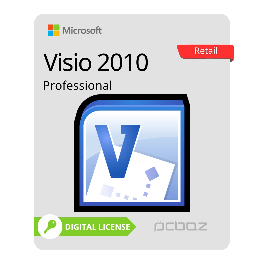 Microsoft Visio Pro 2010 – Retail خرید لایسنس ویزیو پرو 2010 Retail