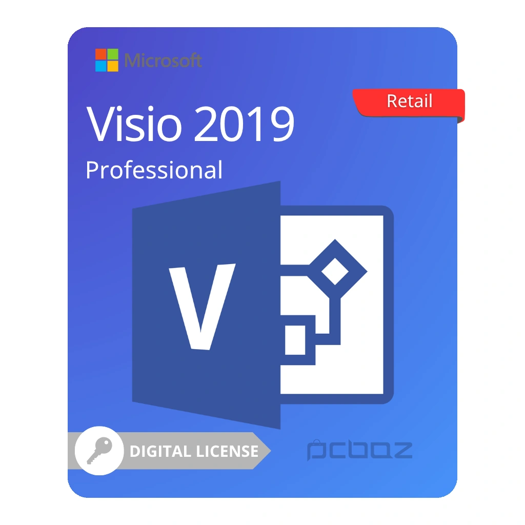 Microsoft Visio Pro 2019 – Retail خرید لایسنس ویزیو پرو 2019 Retail