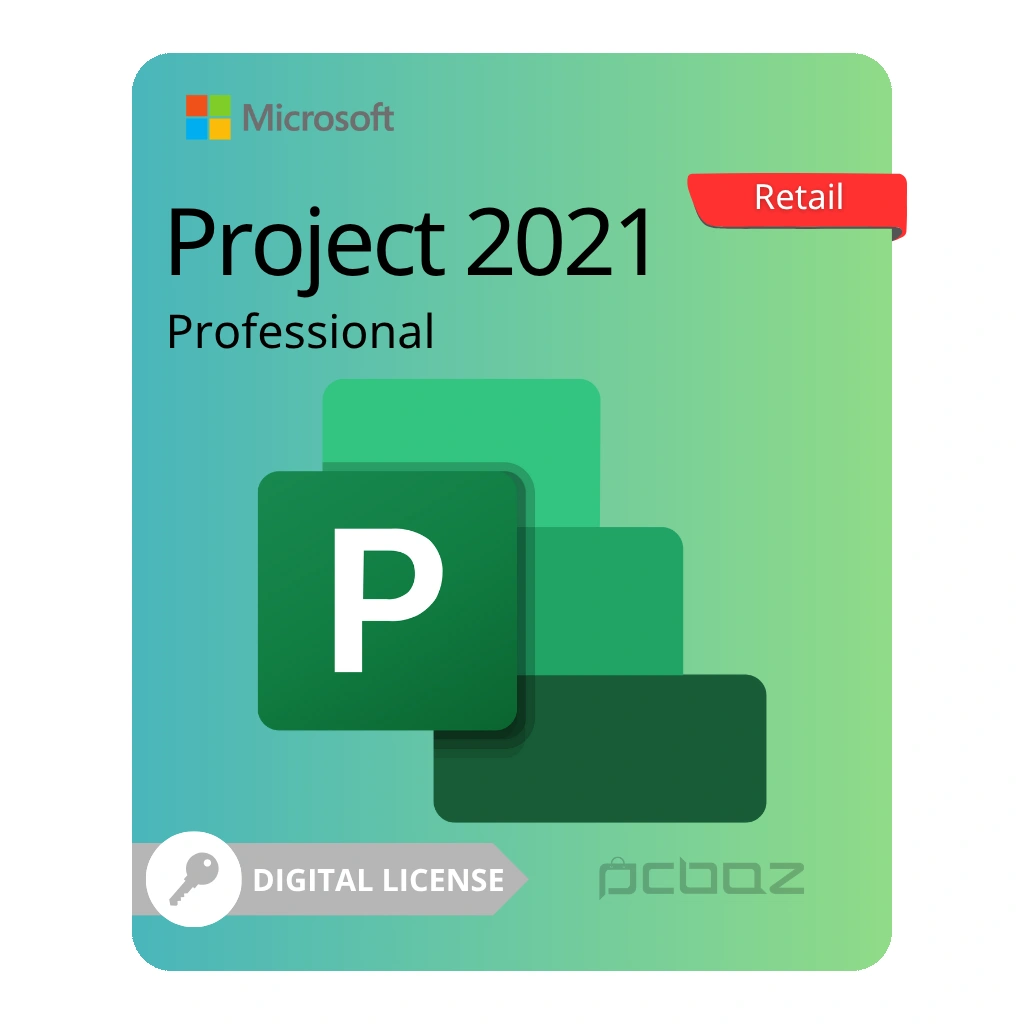 Microsoft Project 2021 Pro – Retail خرید لایسنس پروجکت 2021 پرو Retail