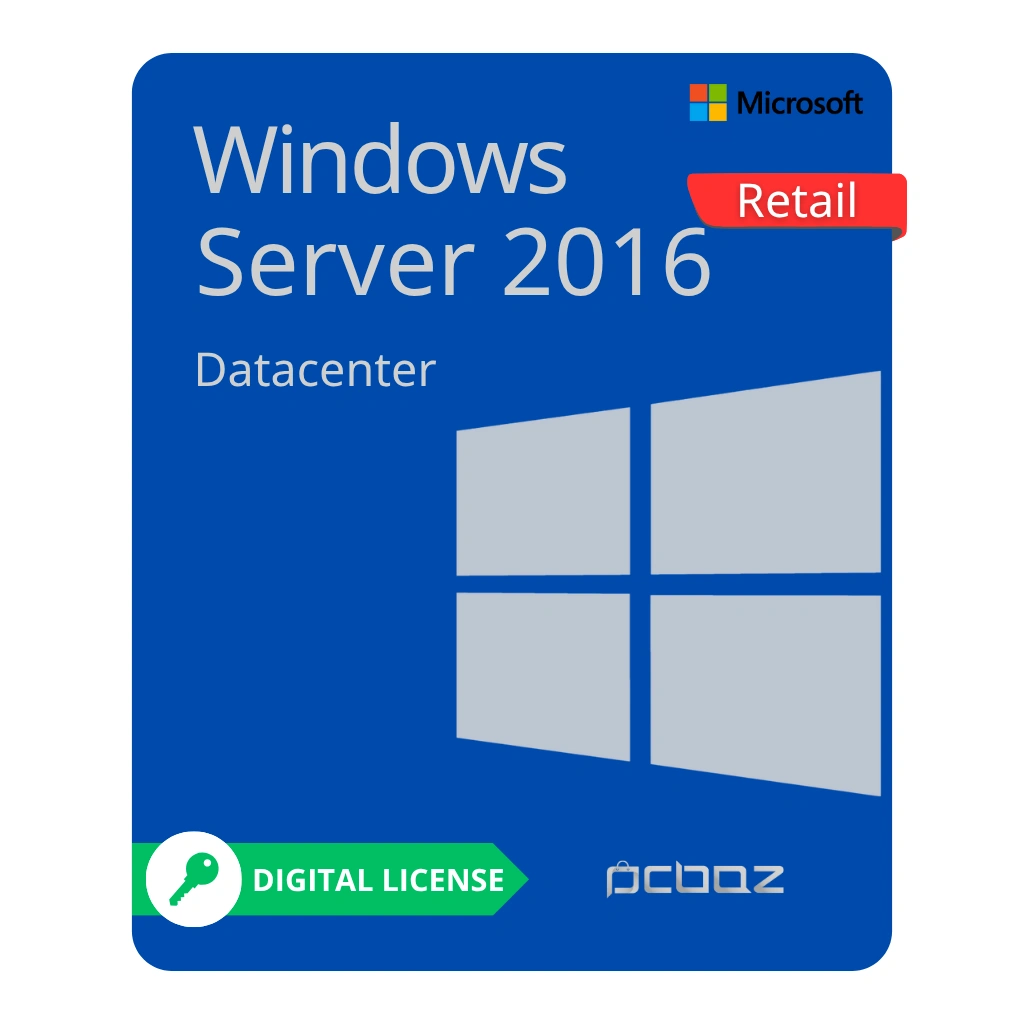 Windows Server 2016 Datacenter خرید لایسنس ویندوز سرور 2016 دیتاسنتر Retail