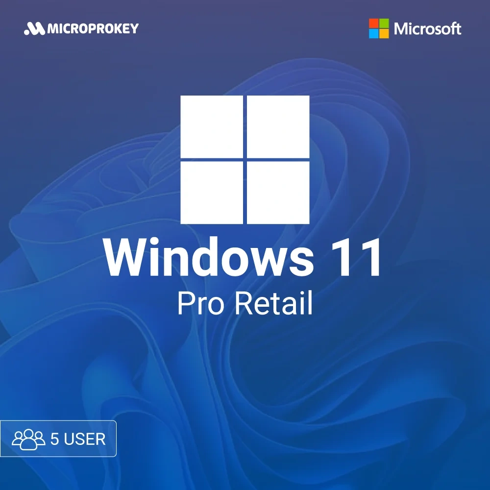 لایسنس ویندوز 11 پرو (Retail-5PC) خرید ویندوز اورجینال 11 پرو (Retail-5PC)