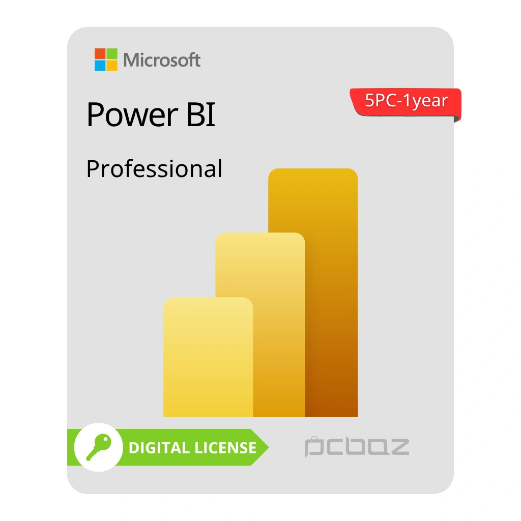 Power BI Pro account 1 year, 5 users اکانت پاور بی آی پرو یکساله 5 کاربر