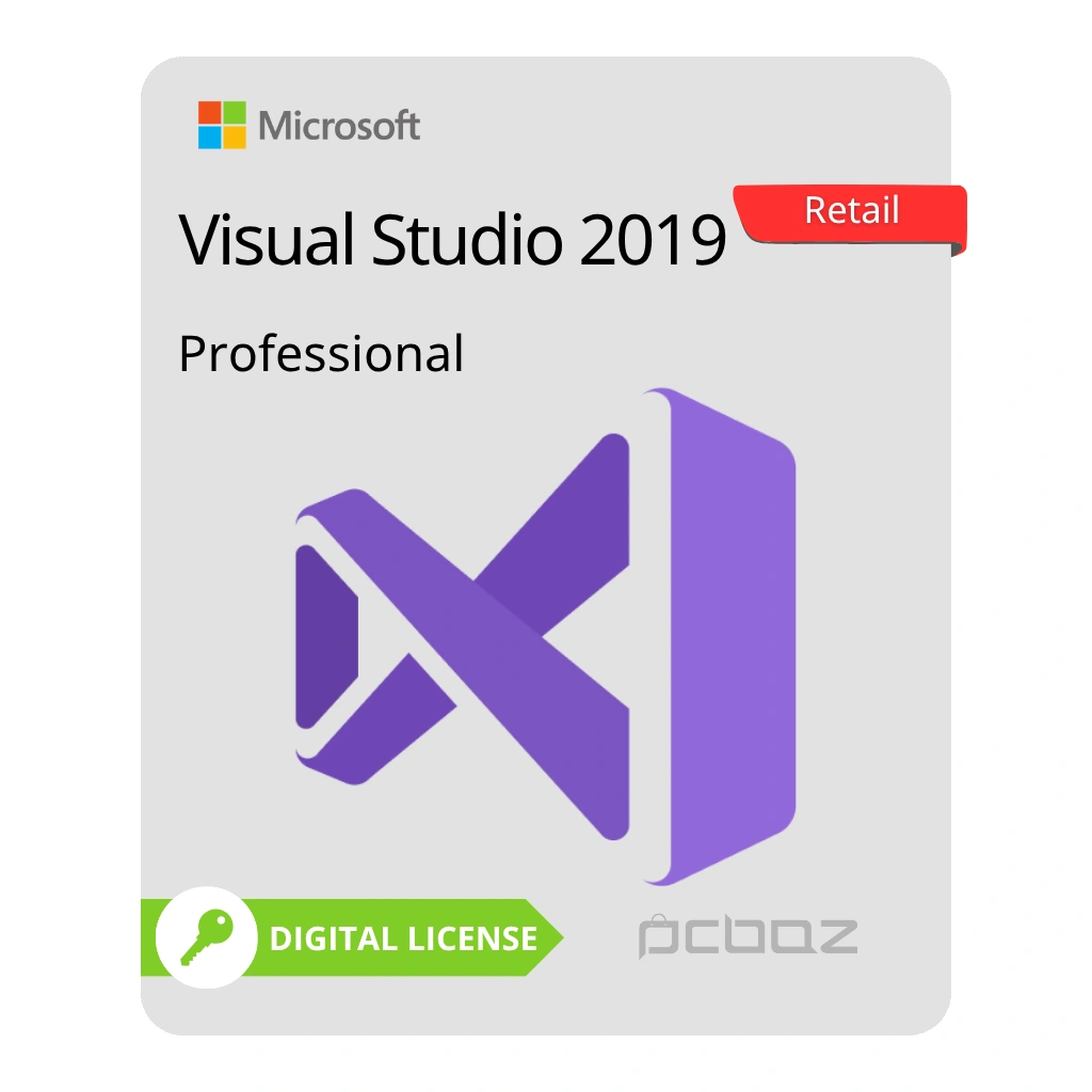Microsoft Visual Studio Pro 2019 – Retail خرید لایسنس ویژوال استودیو پرو 2019 Retail