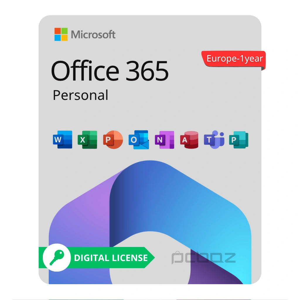 Office 365 Personal License – One Year Europe لایسنس آفیس 365 پرسونال – یکساله اروپا