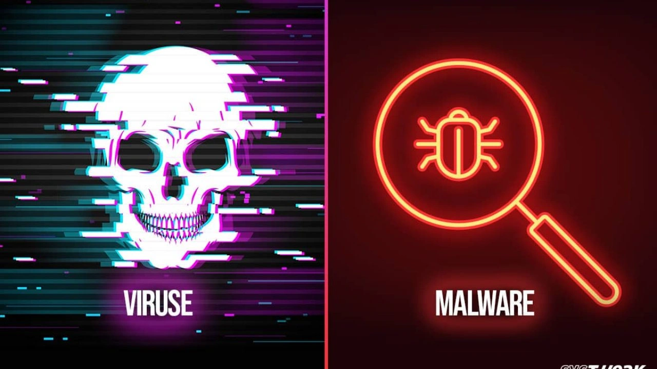 تفاوت بدافزار با ویروس