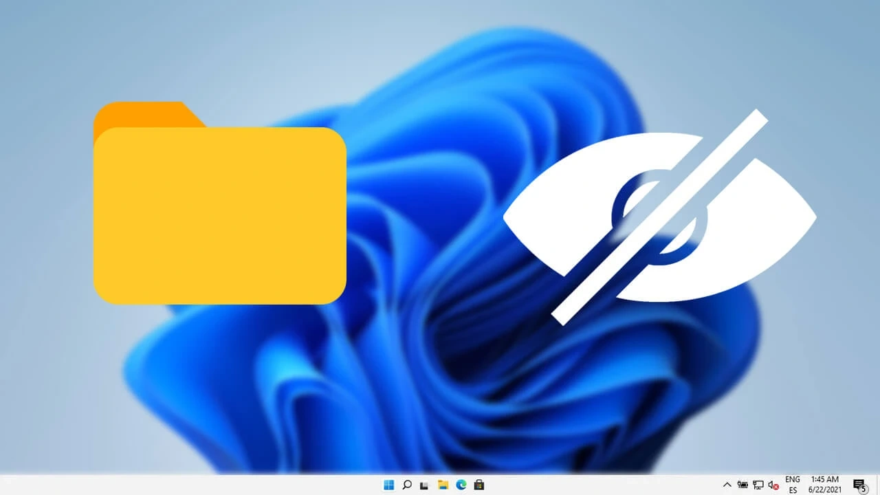 مخفی کردن فایل در ویندوز