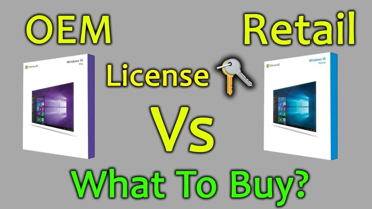 تفاوت ویندوز Retail با OEM تفاوت ویندوز Retail با OEM