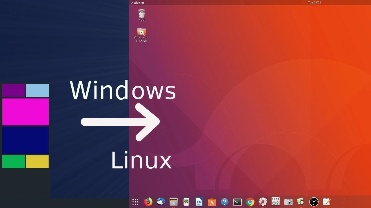آموزش انتقال از ویندوز به لینوکس آموزش انتقال از ویندوز به لینوکس