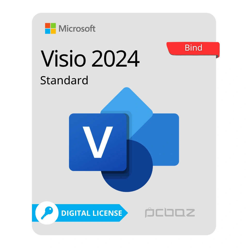 Microsoft Visio Standard 2024 – Bind خرید لایسنس ویزیو استاندارد 2024 Bind