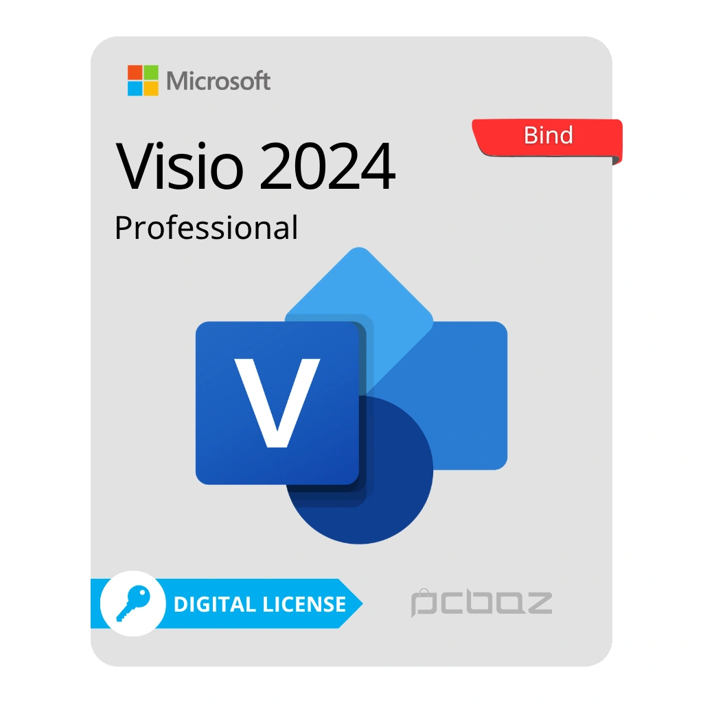 Microsoft Visio Pro 2024 خرید لایسنس ویزیو پرو 2024 Bind