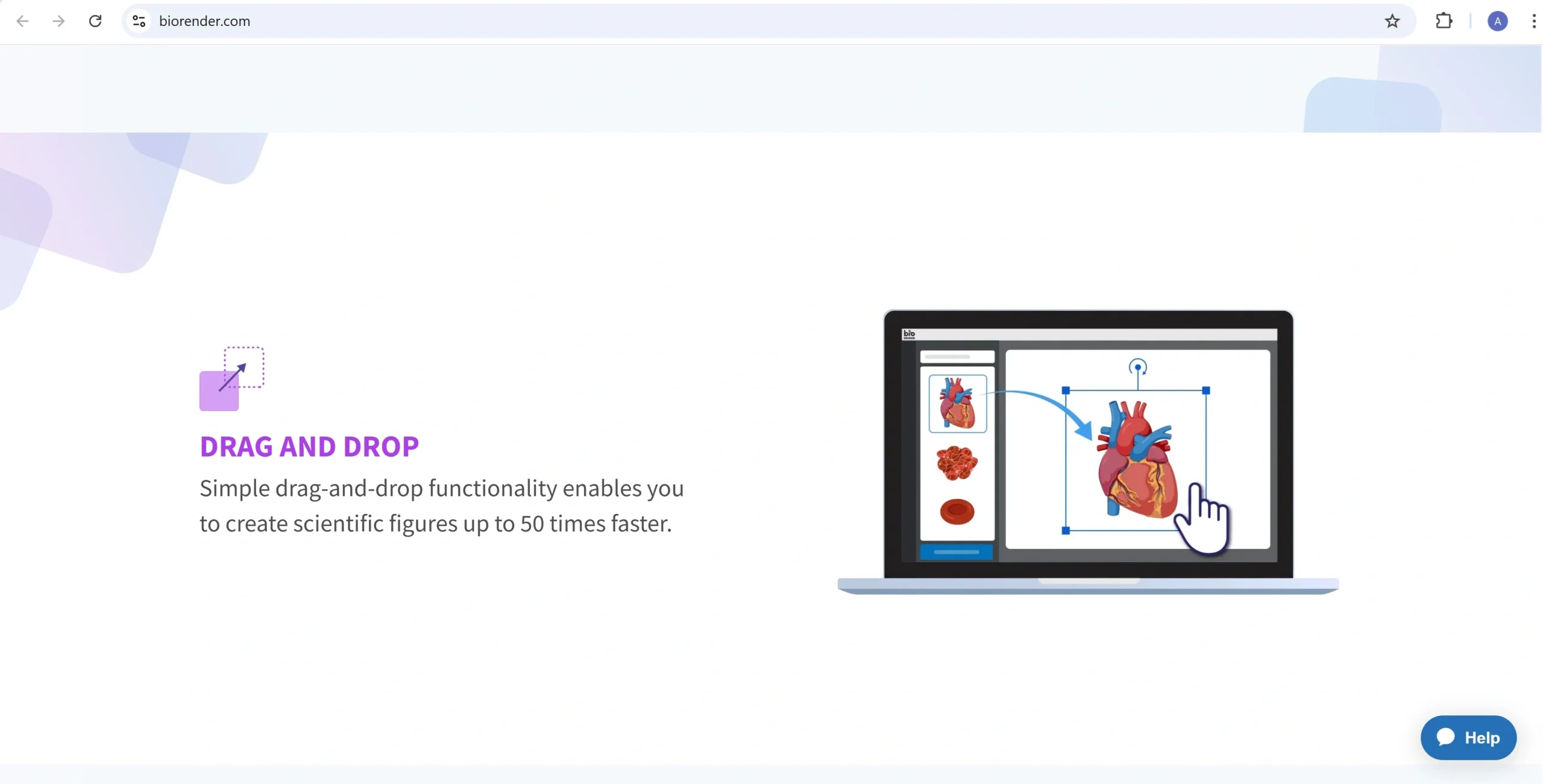 اکانت بیورندر پرمیوم نمایش قابلیت کشیدن و رها کردن (Drag and Drop) آیکونهای علمی در سایت