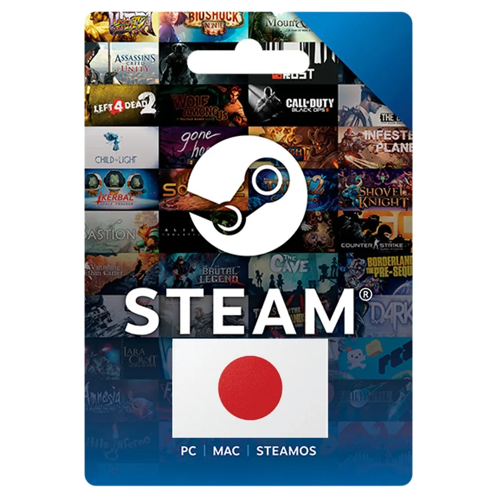 Steam Wallet Japan Gift Card خرید گیفت کارت استیم والت ژاپن