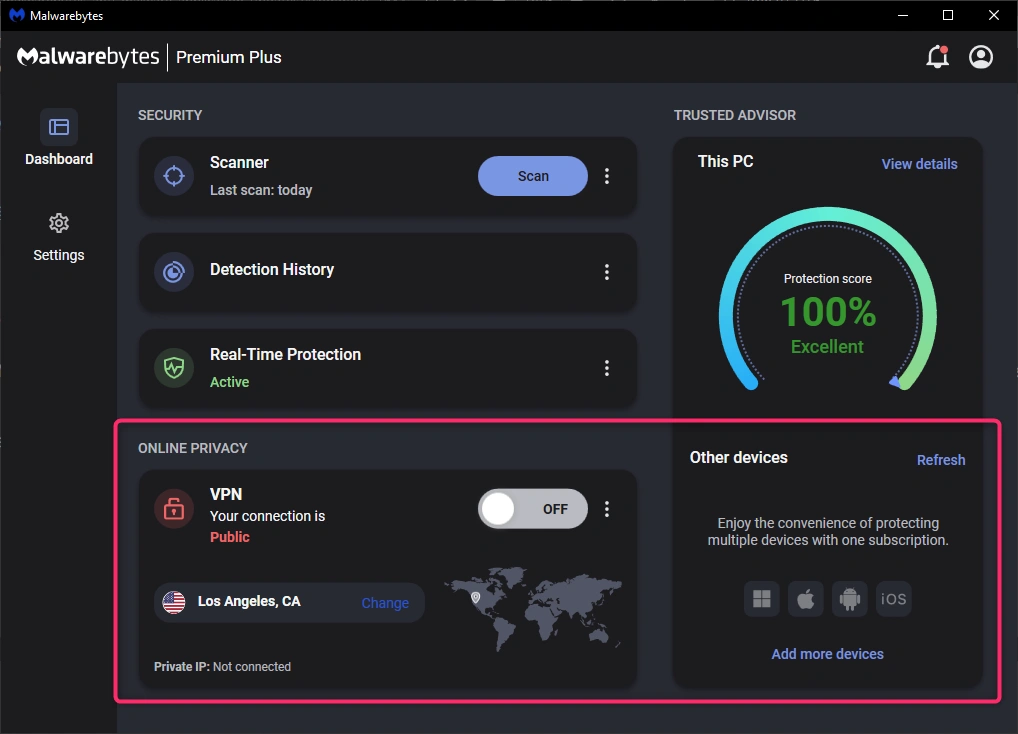 لایسنس آنتی ویروس مالور بایتس پلاس محیط آنتی ویروس مالور بایتس پلاس