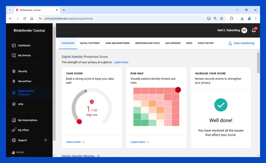 لایسنس بیت دیفندر آلتیمیت سکیوریتی فمیلی لایسنس اورجینال بیت دیفندر آلتیمیت سکیوریتی فمیلی