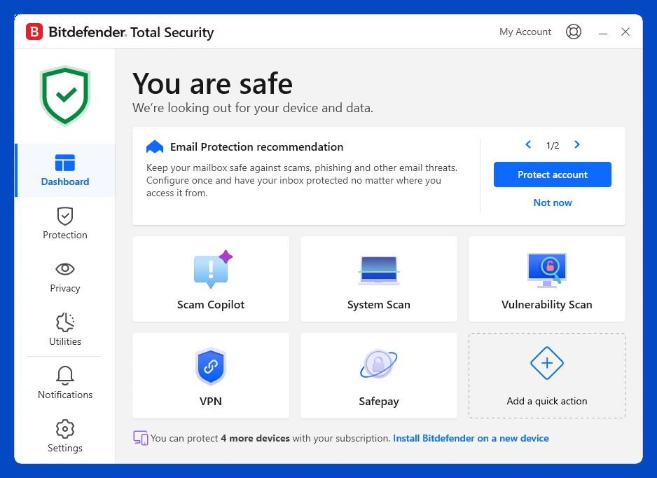 لایسنس بیت دیفندر پریمیوم سکیوریتی لایسنس اورجینال بیت دیفندر پریمیوم سکیوریتی