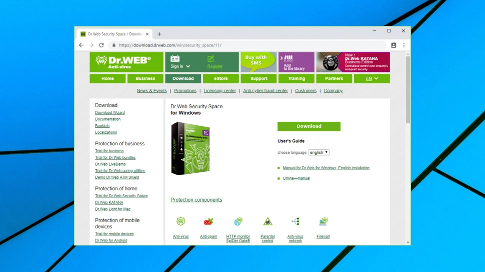 آنتی ویروس دکتر وب Security Space سایت دکتر وب