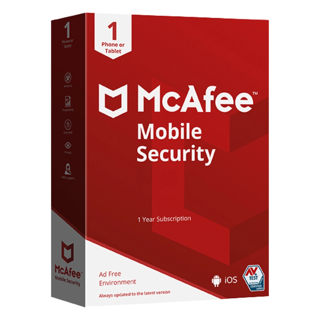 Buy McAfee Mobile Security antivirus license خرید لایسنس آنتی ویروس مک آفی موبایل سکیوریتی