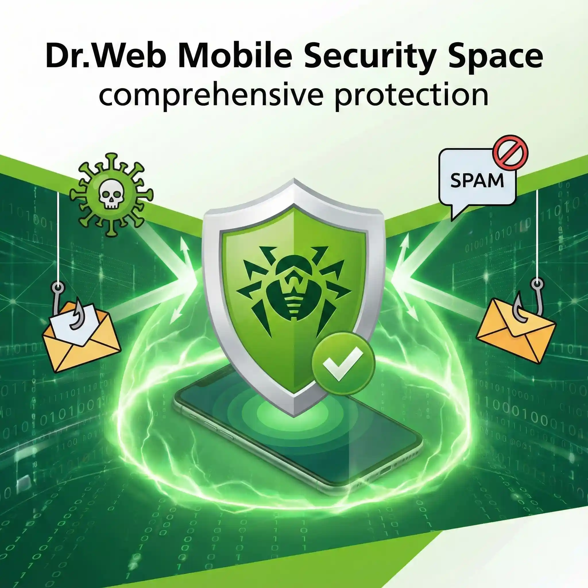 آنتی ویروس دکتر وب MOBILE Security Space محافظت کامل آنتی ویروس دکتر وب MOBILE Security Space