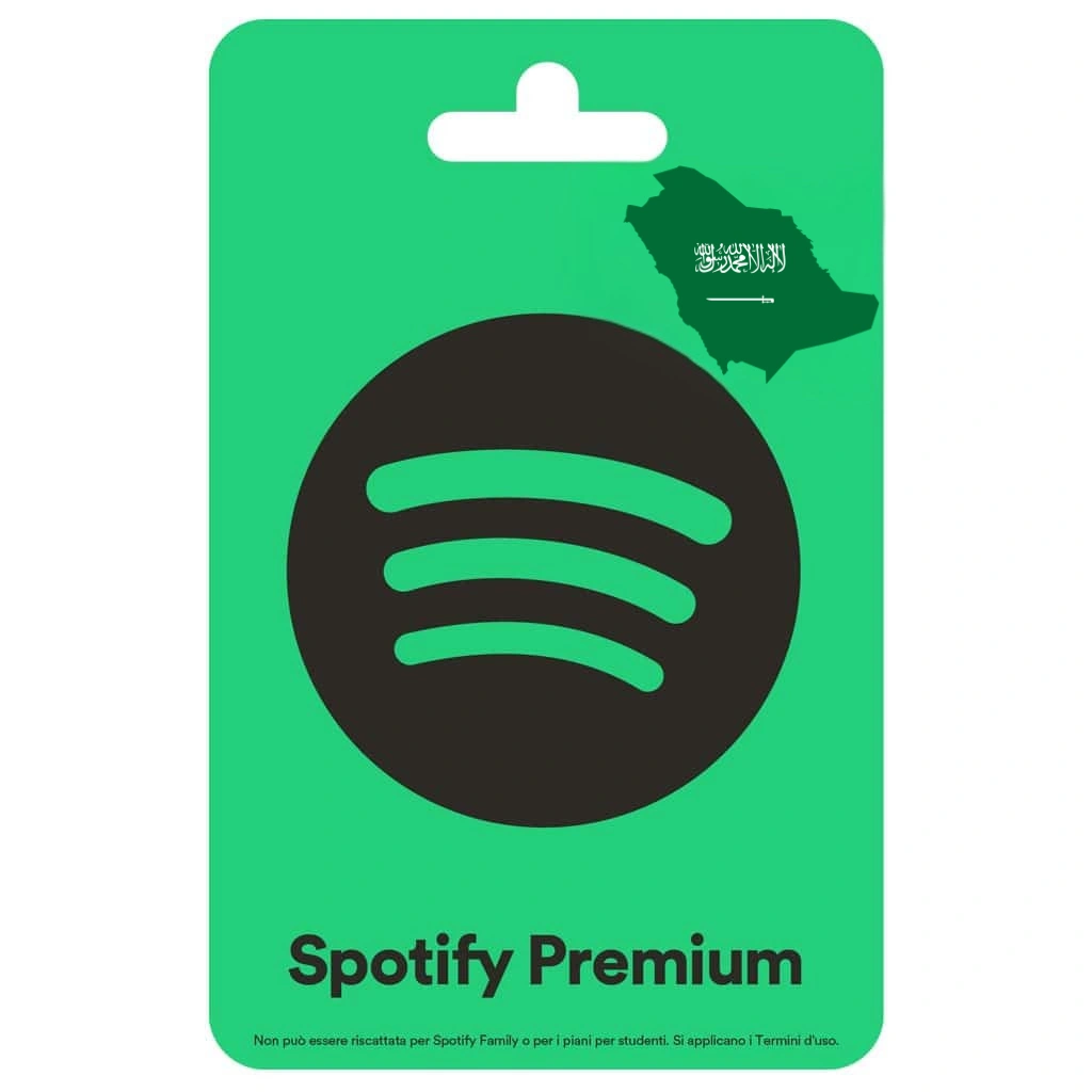 Buy Spotify gift card Saudi Arabia خرید گیفت کارت اسپاتیفای عربستان