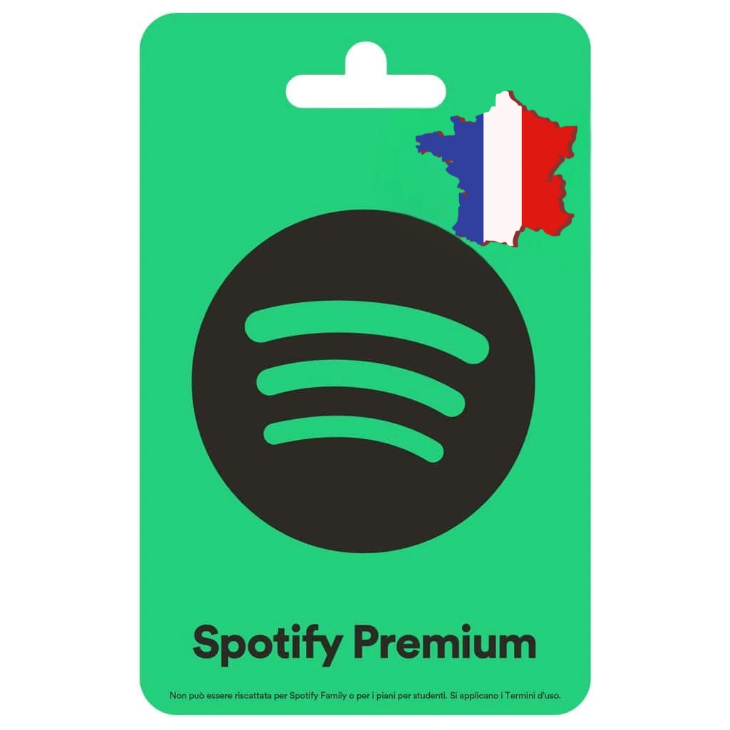 Buy Spotify gift card France خرید گیفت کارت اسپاتیفای فرانسه