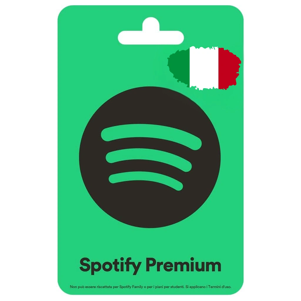 Buy Spotify Gift Card Italy خرید گیفت کارت اسپاتیفای ایتالیا