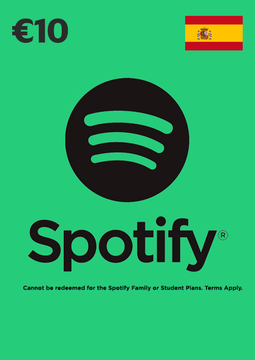 گیفت کارت اسپاتیفای اسپانیا گیفت کارت 10 یورویی اسپاتیفای اسپانیا