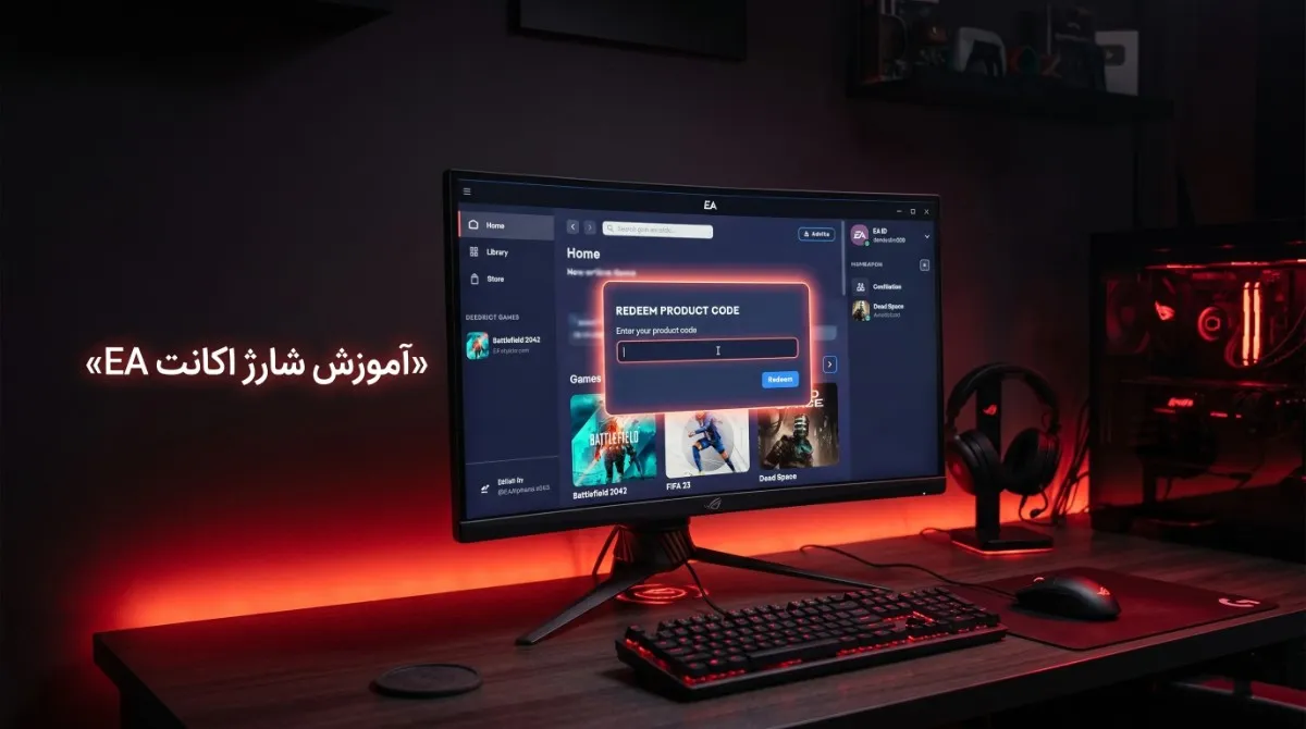 آموزش ردیم کردن کد گیفت کارت در نرم افزار EA App
